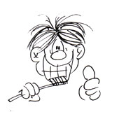 Malvorlage Z�hne putzen