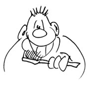 Malvorlage Zahnpflege